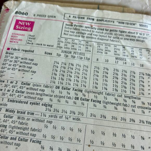 Vintage Simplicity "How to Sew" 1960s Dress Pattern Size Miss 18 - Picture 3 of 5